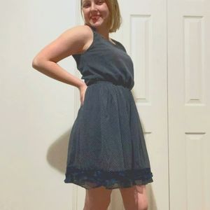 Navy blue Womens dress.